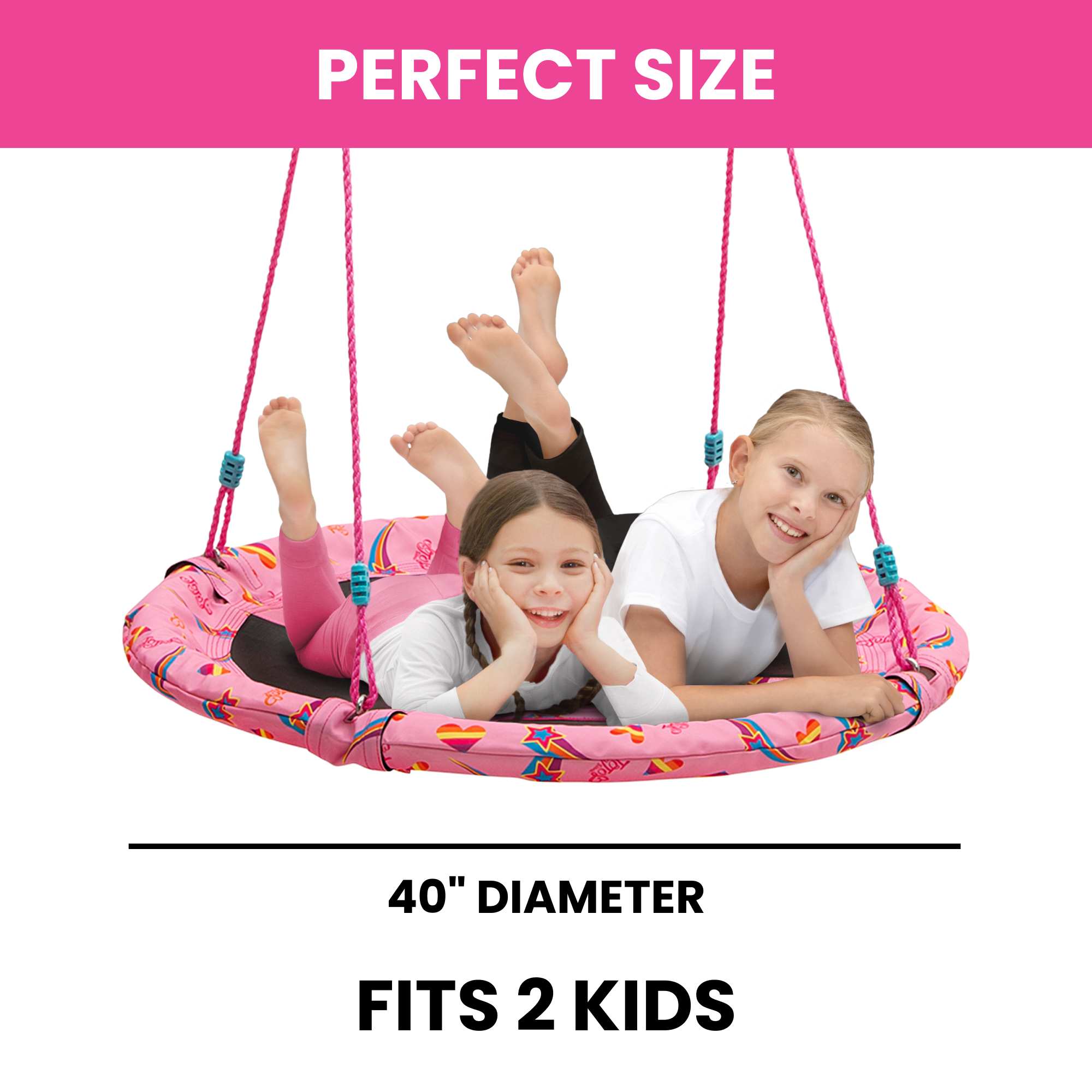 yunn⭐︎kids LIFE JoJo Siwa 40-Inch Saucer Swing for Kids - Delta Children